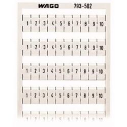 WAGO - Système de marquage WMB horizontale 1-10 (10x) largeur des borne 5 - 17.5mm - 793-502
