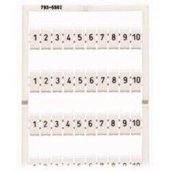 WAGO - Système de marquage WMB horizontale 1-10 (10x) largeur des borne 5 - 17.5mm - 793-5502
