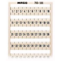 WAGO - Système de marquage WMB horizontale 1-50 (2x) largeur des borne 5 - 17.5mm - 793-566