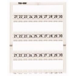 WAGO - Système de marquage WMB horizontale 21-30 (10x) largeur des borne 5 - 17.5mm - 793-5504