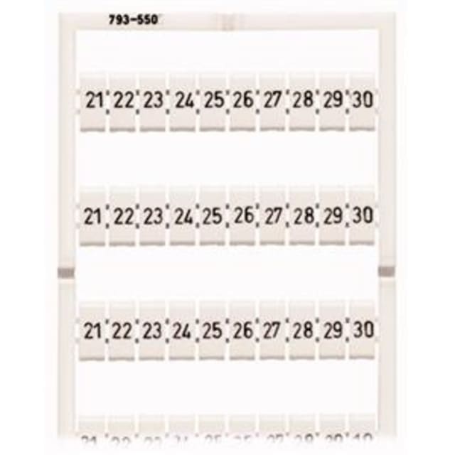 WAGO - Système de marquage WMB horizontale 21-30 (10x) largeur des borne 5 - 17.5mm - 793-5504 WAGO - Système de marquage WMB horizontale 21-30 (10x) largeur des borne 5 - 17.5mm - 793-5504