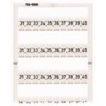 WAGO - Système de marquage WMB horizontale 31-40 (10x) largeur des borne 5 - 17.5mm - 793-5505