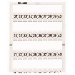 WAGO - Système de marquage WMB horizontale 31-40 (10x) largeur des borne 5 - 17.5mm - 793-5505
