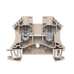 Bornier de passage à vis 6 mm² 800 V 41 A, finition Beige foncé