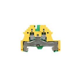 Borne de terre 2,5 mm² à vis WPE 2.5N, finition Vert/jaune