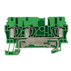 Borne de terre 2,5 mm² 800 V ZPE 2.5/3AN, finition Vert/jaune