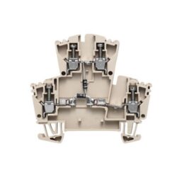 Borne à vis avec diode 2,5 mm² WDK 2.5 2D, finition Beige foncé