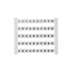Repérage de bornes 5 mm numéroté horizontal, configuration visible