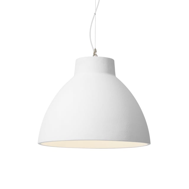 WEVER & DUCRE Bishop Suspension blanche Suspension plafond blanche dôme E27 avec câble apparent