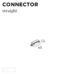WEVER & DUCRE - CONNECTOR STRAIGHT 65x17x65mm blanc - 90014022