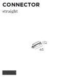 WEVER & DUCRE - CONNECTOR STRAIGHT 65x17x65mm noir - 90014023