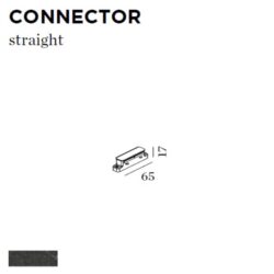 WEVER & DUCRE - CONNECTOR STRAIGHT 65x17x65mm noir - 90014023