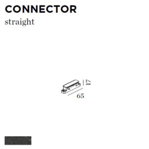 WEVER & DUCRE - CONNECTOR STRAIGHT 65x17x65mm noir - 90014023