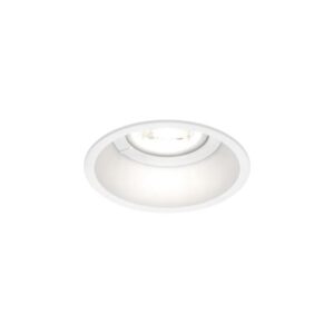 Spot encastrable plafond blanc texturé avec réflecteur profond et ouverture ronde pour lampe GU10