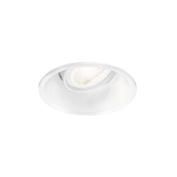 Détails visibles de Spot encastrable orientable GU10 blanc texturé pour Spots encastrés