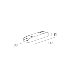 Driver LED DALI 2 dimmable 350 mA 14 W IP20 145 x 33 x 21 mm