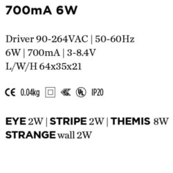 WEVER & DUCRE - DRIVER 700mA 6W 64x35x21 - 90215203