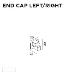WEVER & DUCRE - END CAP G41 24x20x30mm blanc - 90014028