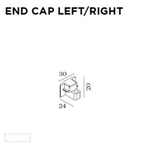 WEVER & DUCRE - END CAP G41 24x20x30mm blanc - 90014028