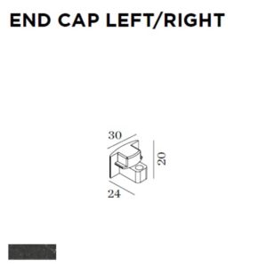WEVER & DUCRE - END CAP G41 24x20x30mm noir - 90014029