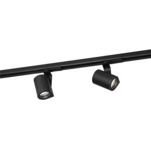 WEVER & DUCRE - SQUBE ON TRACK 1.0 LED noir texturé 2700K - 144168B3