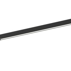 Module LED linéaire noir 48V diffuseur opale 3000K pour rail