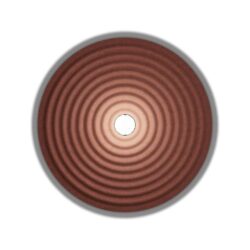 Détails visibles de Applique murale LED acoustique feutre rouge 3000K pour Appliques murales intérieures