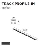 WEVER & DUCRE - TRACK PROFILE 1M noir - 90014007