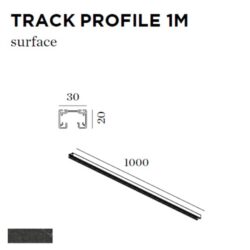 WEVER & DUCRE - TRACK PROFILE 1M noir - 90014007