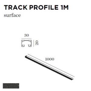 WEVER & DUCRE - TRACK PROFILE 1M noir - 90014007