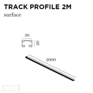 WEVER & DUCRE - TRACK PROFILE 2M blanc - 90014002