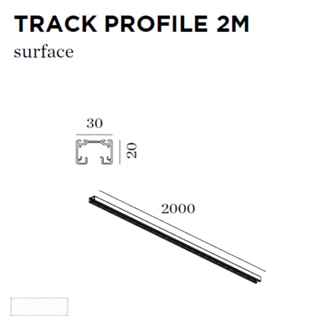 WEVER & DUCRE - TRACK PROFILE 2M blanc - 90014002 WEVER & DUCRE - TRACK PROFILE 2M blanc - 90014002