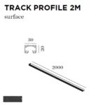 WEVER & DUCRE - TRACK PROFILE 2M noir - 90014008
