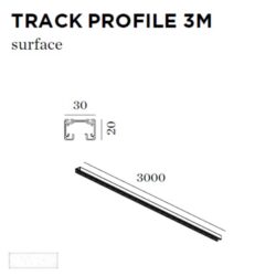 WEVER & DUCRE - TRACK PROFILE 3M blanc - 90014003