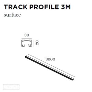 WEVER & DUCRE - TRACK PROFILE 3M blanc - 90014003