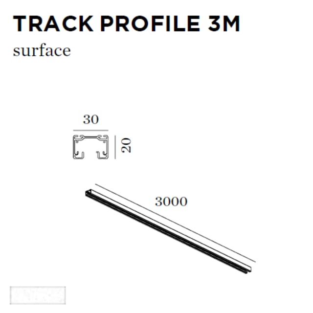 WEVER & DUCRE - TRACK PROFILE 3M blanc - 90014003 WEVER & DUCRE - TRACK PROFILE 3M blanc - 90014003