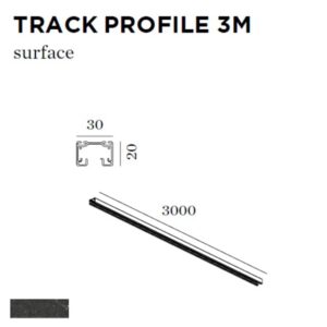 WEVER & DUCRE - TRACK PROFILE 3M noir - 90014009