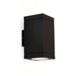 WEVER & DUCRE - TUBE 2.0 PAR16 noir texturé GU10 mur extérieur up/down carré - 744220B0