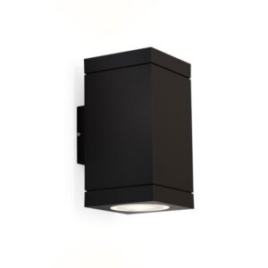 WEVER & DUCRE - TUBE 2.0 PAR16 noir texturé GU10 mur extérieur up/down carré - 744220B0