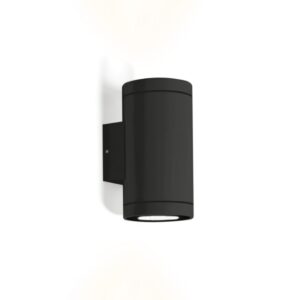 WEVER & DUCRE - TUBE 2.0 PAR16 noir texturé GU10 mur extérieur up/down ronde - 711220B0