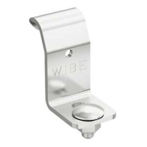 Étrier de console inox AISI 316L avec fixation percée et marquage WIBE