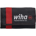 Trousse de rangement noire et rouge avec fermeture à rabat pour tournevis isolés slimVario