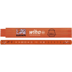 Wiha - Mètre pliant d'électricien Longlife® 2 m métrique
