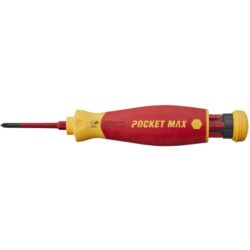 Wiha - Screwdriver with bit magazine PocketMax electricmixed with 4 slimBits - 45296