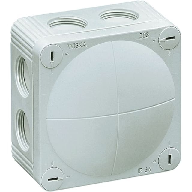 Wiska - COMBI 308/Vide Bte de Dérivat.85x85x51 IP66 RAL7035 - 10060400 Wiska - COMBI 308/Vide Bte de Dérivat.85x85x51 IP66 RAL7035 - 10060400
