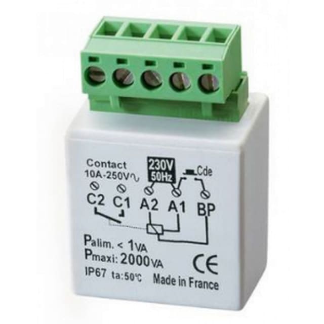 Yokis - Telerupteur encastré 2000W Yokis - Telerupteur encastré 2000W