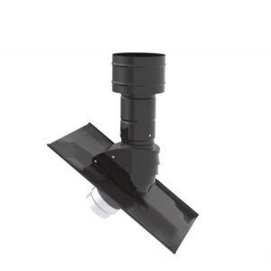 ZEHNDER - ComfoEdge - Goulotte de toit réglable 6-60° - DN200 mm - noir - 990430615