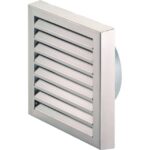 ZEHNDER - ComfoEdge - Grille murale inox - DN160 - 280x280x37 - max. 400 m³/h - 990430584