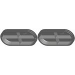 ZEHNDER - ComfoFlat - Double couvercle CK300 - fermeture caisson de distribution Flat 51 - 990322024