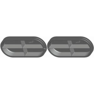 ZEHNDER - ComfoFlat - Double couvercle CK300 - fermeture caisson de distribution Flat 51 - 990322024